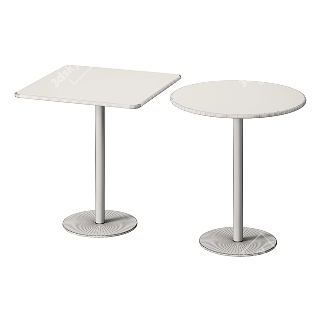 Modern Bistro Table by Wewood 3D model image 5