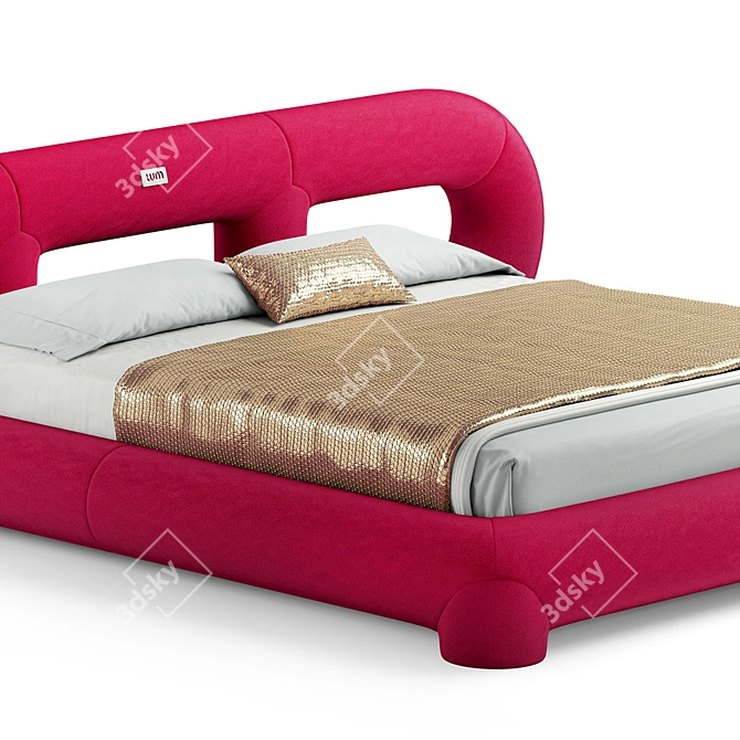 Maya Dag Bed Collection 3D model image 2