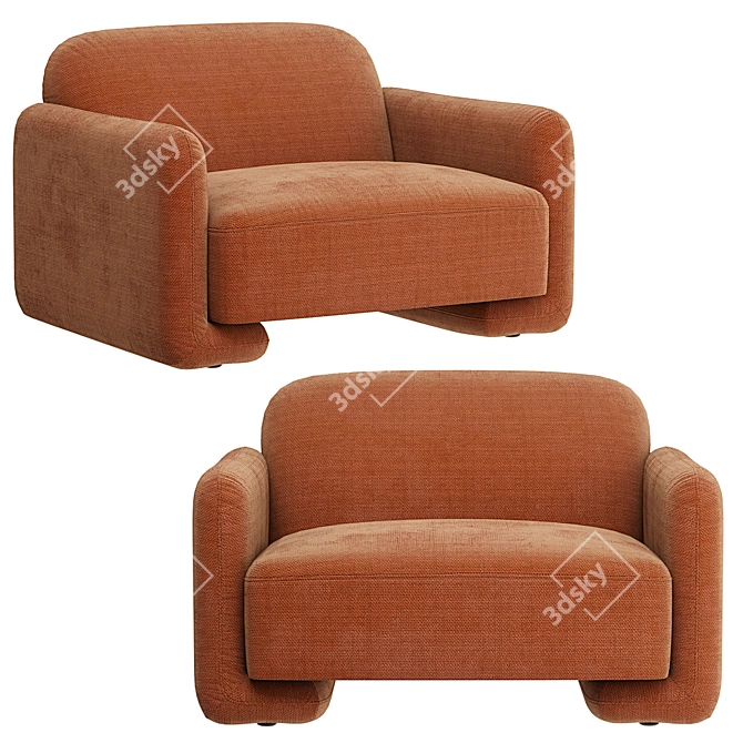 Balzac Paris X LRI Chair: 5 Texture Options 3D model image 2
