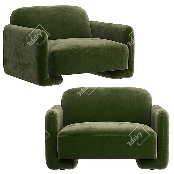Balzac Paris X LRI Chair: 5 Texture Options 3D model image 3