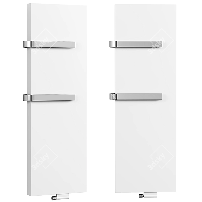 Kermi Pateo White Towel Radiator 3D model image 1