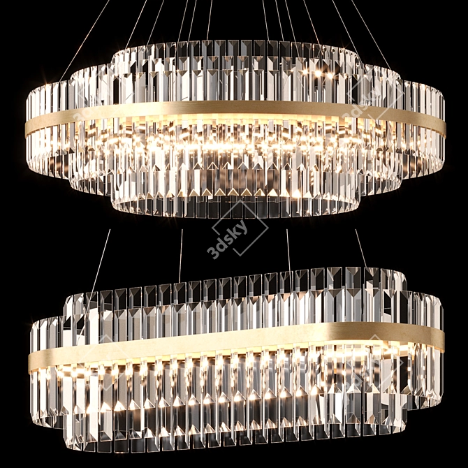 Lampatron Glass Metal Pendant Light 3D model image 1