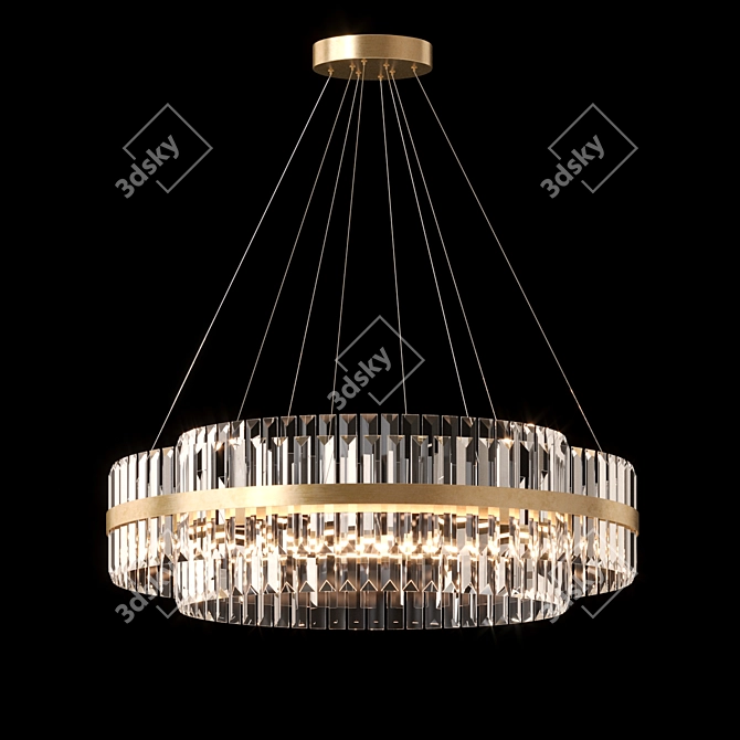 Lampatron Glass Metal Pendant Light 3D model image 3