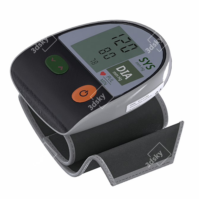 Wrist Digital BP Monitor, Healthcare 3D model image 4