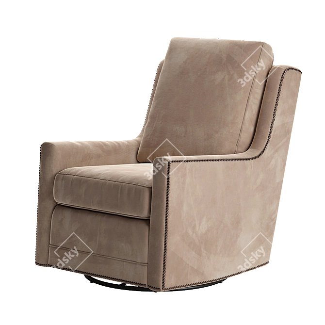 Elevate Your Space With Smith Brothers Swivel Chair 3D model image 1