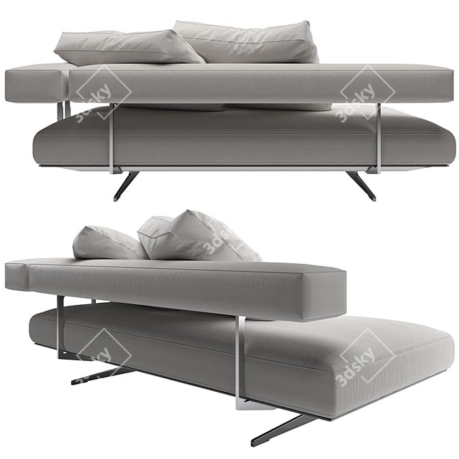 Flexform Wing Sofa - Elegant Design 3D model image 2