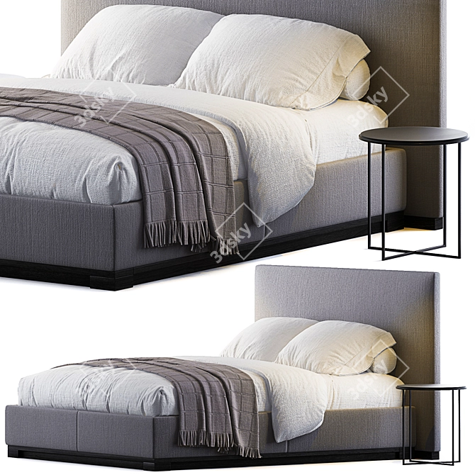 Elegant BAUCI OVIDIO Bed 3D model image 1