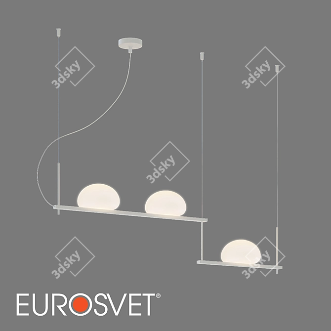Eurosvet Stair Pendant Light 3-Lamp 3D model image 1
