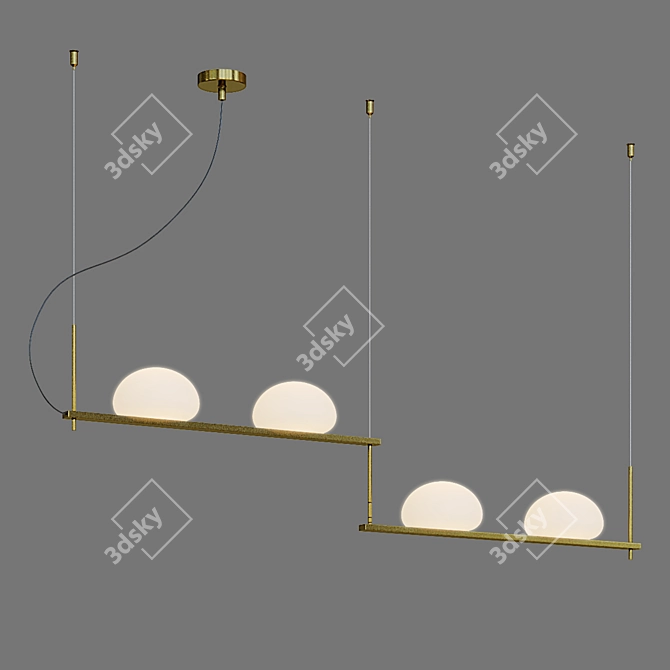 Modern Stair Pendant Eurosvet 3D model image 3