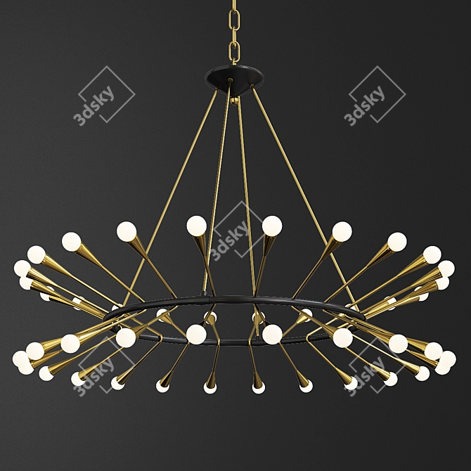 Astounding Aries Chandelier Design 3D model image 2