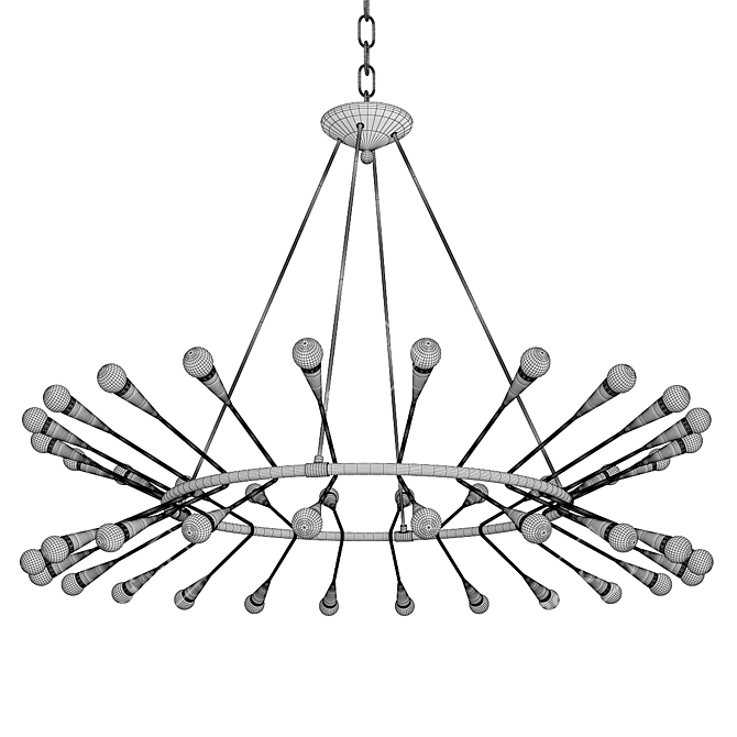 Astounding Aries Chandelier Design 3D model image 3