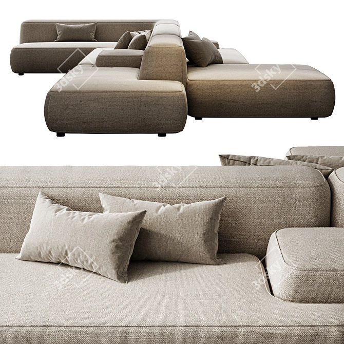 Versatile Lema Cloud Modular Sofa 3D model image 4
