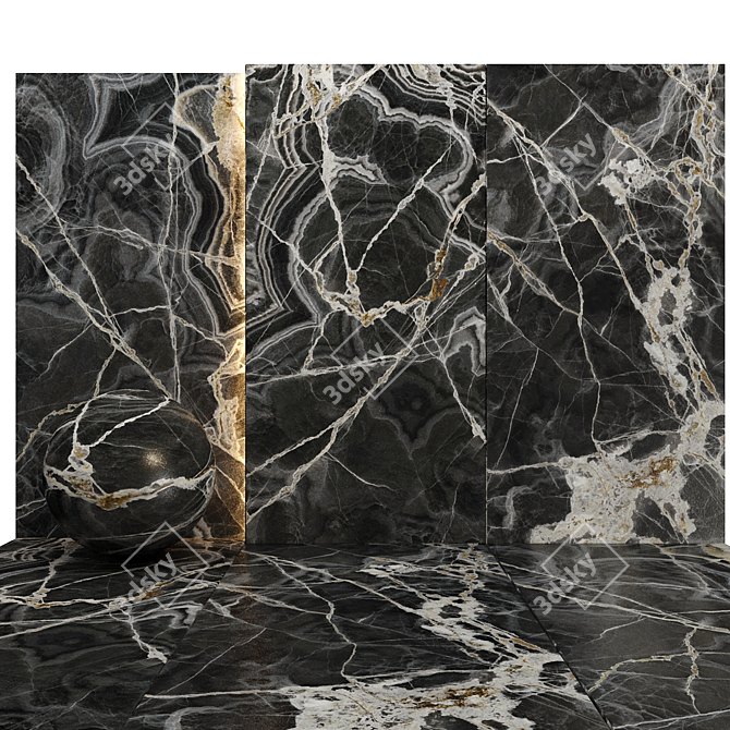 Luxury Marble Texture Set 09 3D model image 5