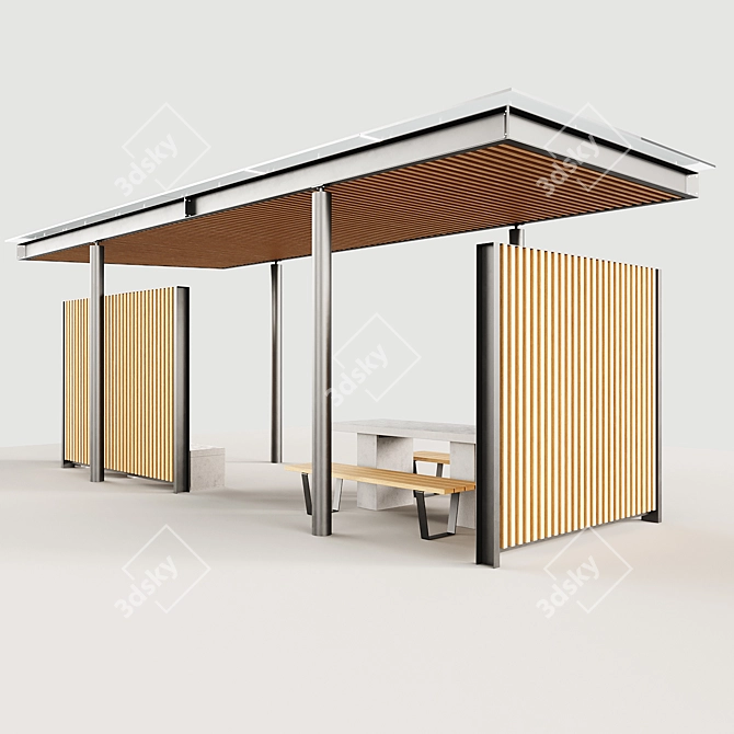 Elegant Pergola Set: Libretto Collection 3D model image 5