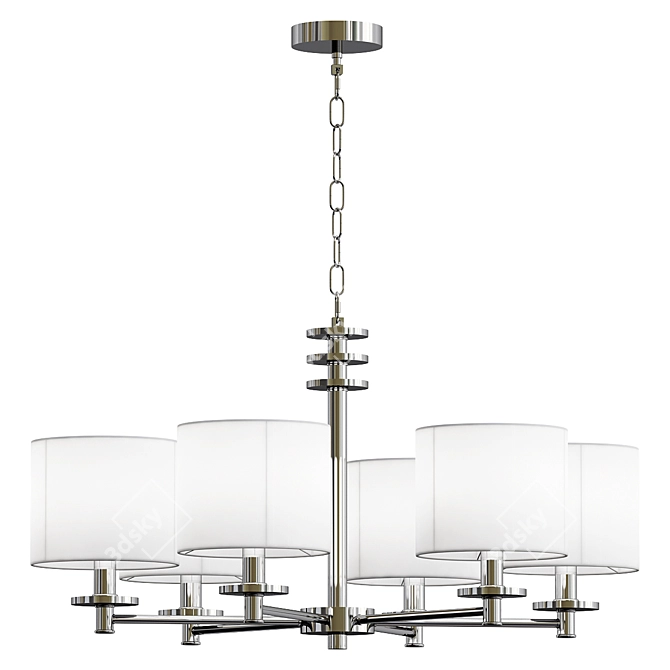 Elegant Escada Novella Chandelier Model 3D model image 1