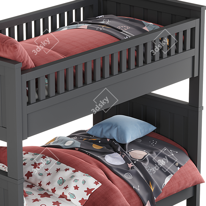 Modern Kenwood Bunk Bed 2014 3D model image 4