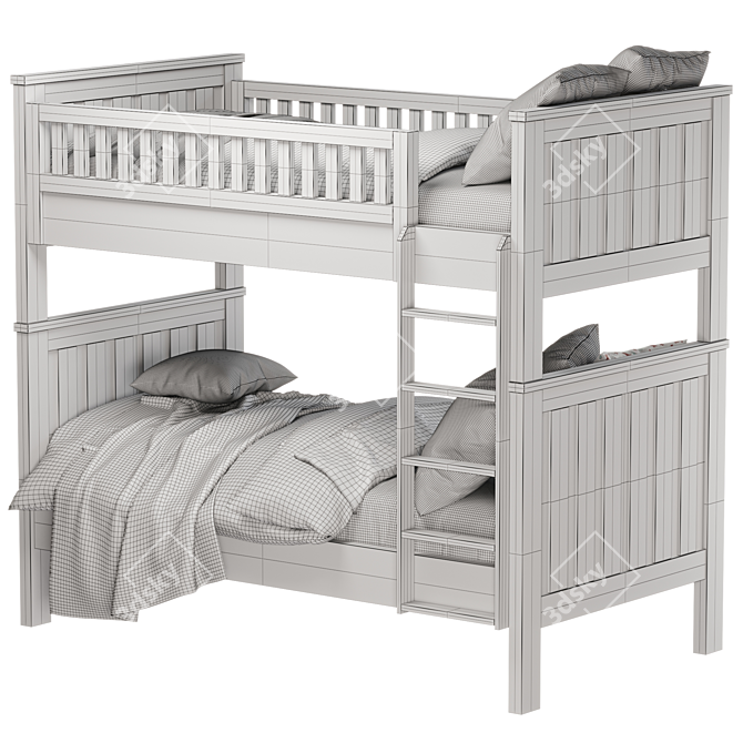 Modern Kenwood Bunk Bed 2014 3D model image 5