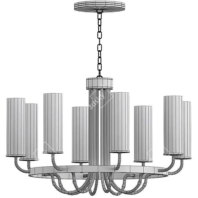 Alec Bass Chandelier Modeller Venumblack 3D model image 3