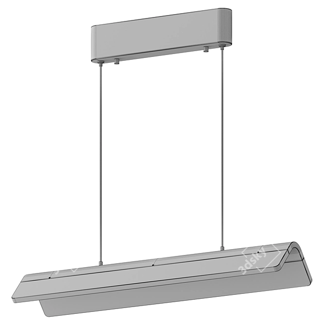 Dark Copper LED Pendant Lamp 3D model image 2