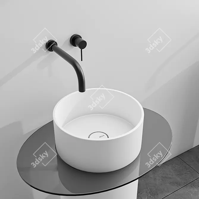  Rexa Freestanding Washbasin 3D Model 3D model image 8