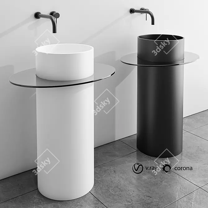  Rexa Freestanding Washbasin 3D Model 3D model image 17