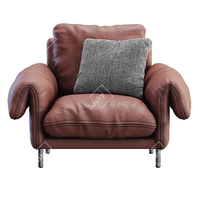 Modern Lounge Chair Alpino Design 3D model image 5