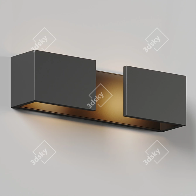 Modern LED Wall Sconce Fixture 3D model image 2