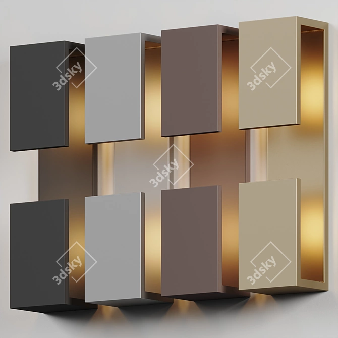 Modern LED Wall Sconce Fixture 3D model image 3