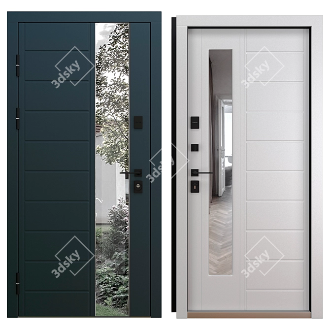 UFO Metal Entry Door Kit 3D model image 7