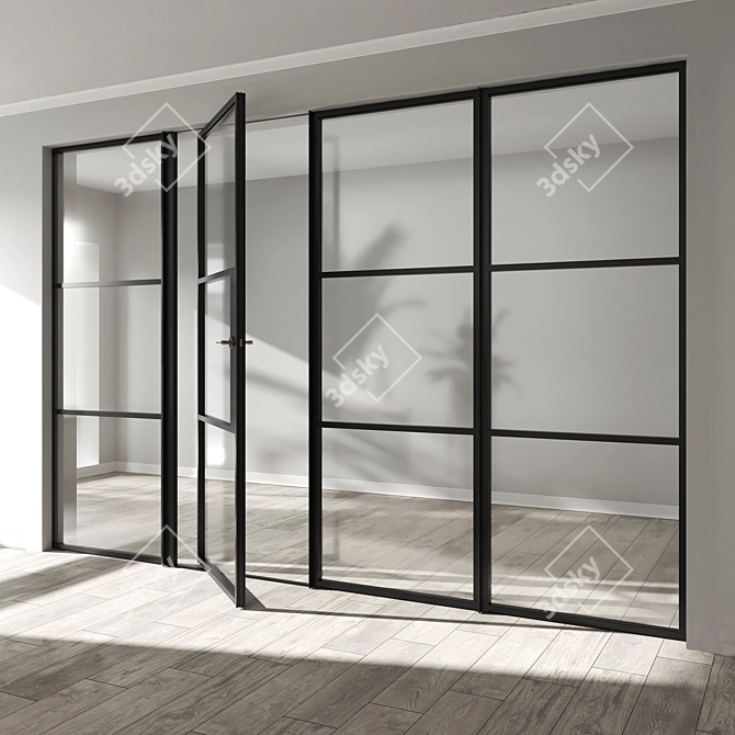 Modern Pivot Doors by Smartsystems 3D model image 5