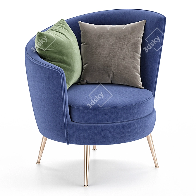 Realistic 3D Chair Model 3D model image 1