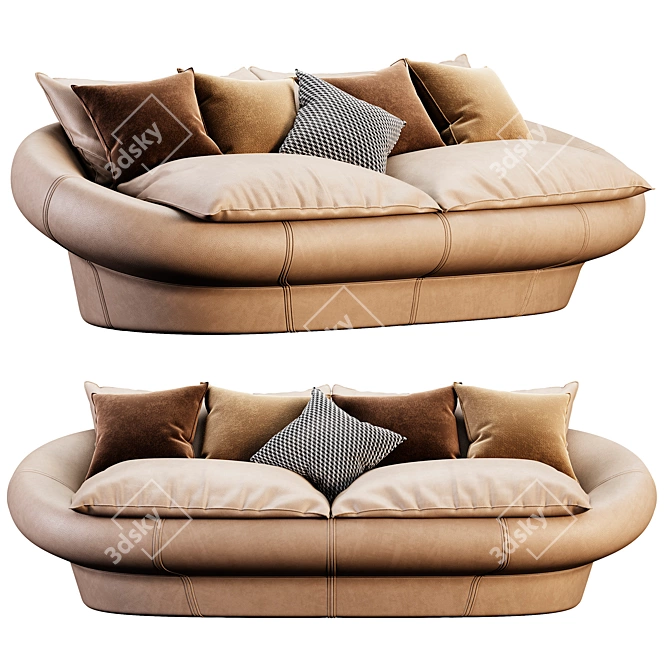 Giovannetti TANGERI Modern Sofa 3D model image 1