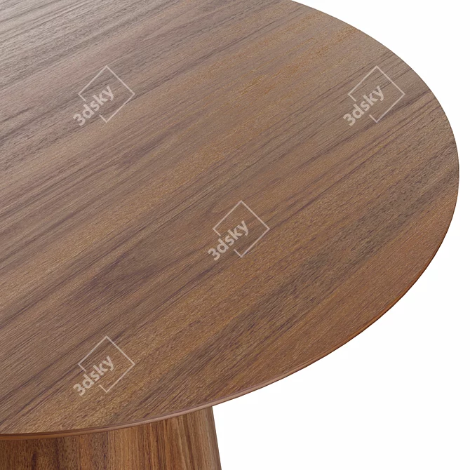 Wesley Round Dining Table, 53 3D model image 6