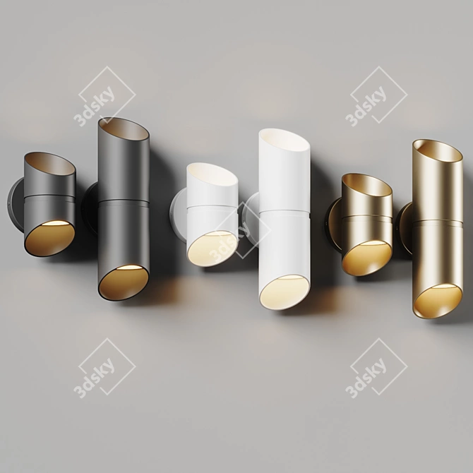 Marino LED Outdoor Wall Sconce 3D model image 5