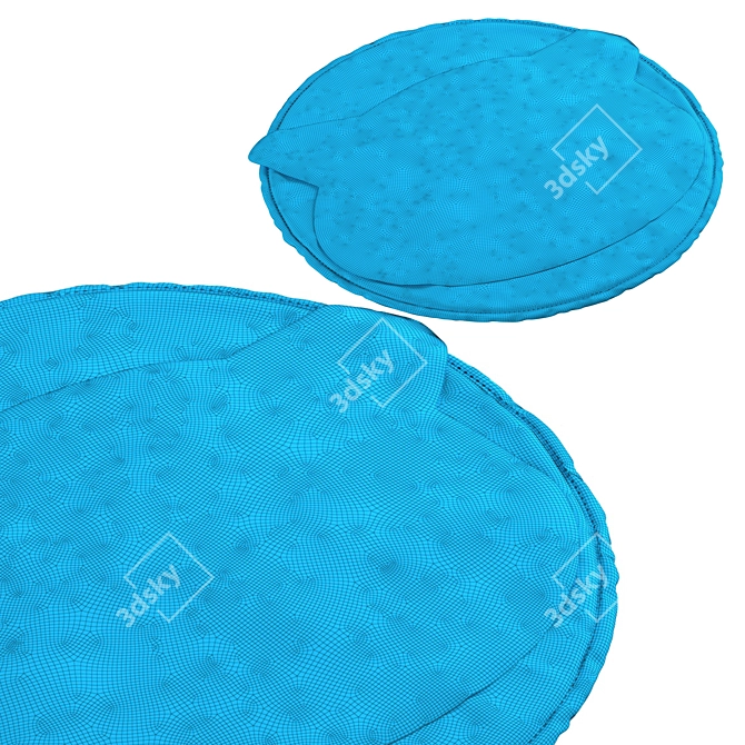 Fabric Kid's Rug: Cozy Playmat 3D model image 5