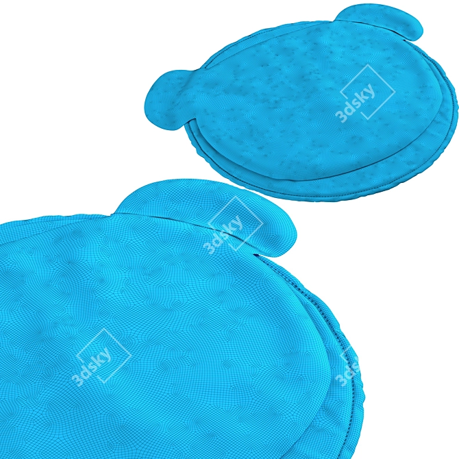 Fabric Kid's Rug: Cozy Playmat 3D model image 6