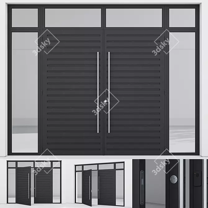 Corona Aluminium Door 50 Kit 3D model image 1