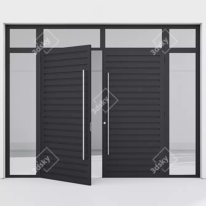 Corona Aluminium Door 50 Kit 3D model image 2