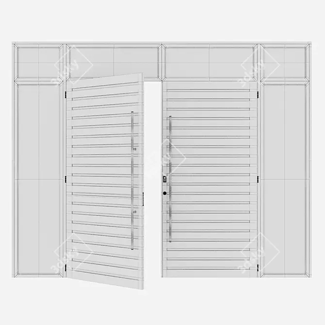 Corona Aluminium Door 50 Kit 3D model image 5