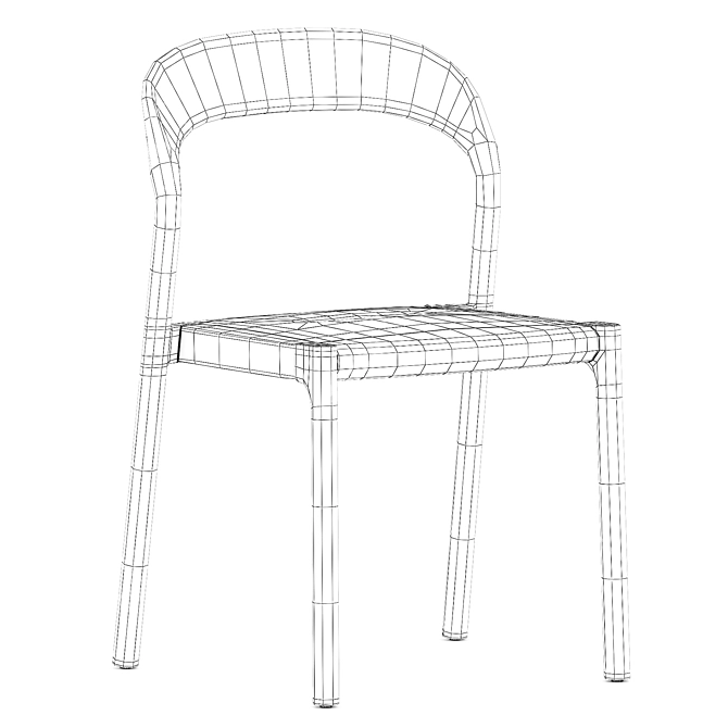 Modern Elegance: Ticino Chair by Living Divani 3D model image 5