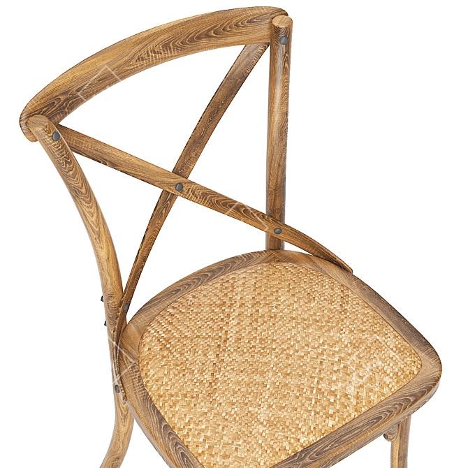 Modern Beige Chair: Cross Country 3D model image 3