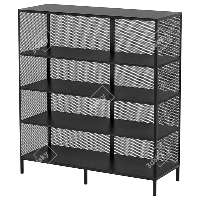 Modern BEKANT Rack Bookcase 3D model image 1