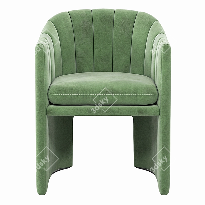 SC24 Loafer Velvet Seating Ensemble 3D model image 2