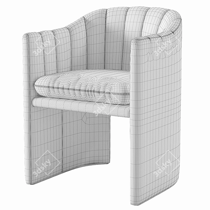 SC24 Loafer Velvet Seating Ensemble 3D model image 5
