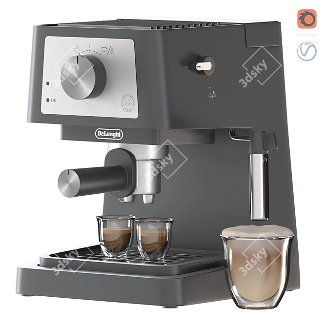 Stilosa Espresso Machine, Vray & Corona 3D model image 8