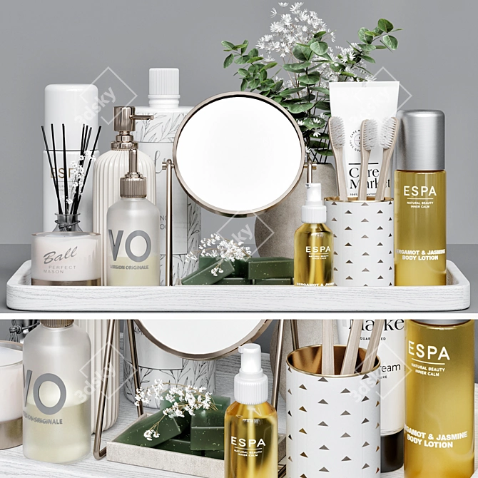 Bathroom Accessories 3D Models Bundle 3D model image 1