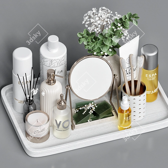 Bathroom Accessories 3D Models Bundle 3D model image 3