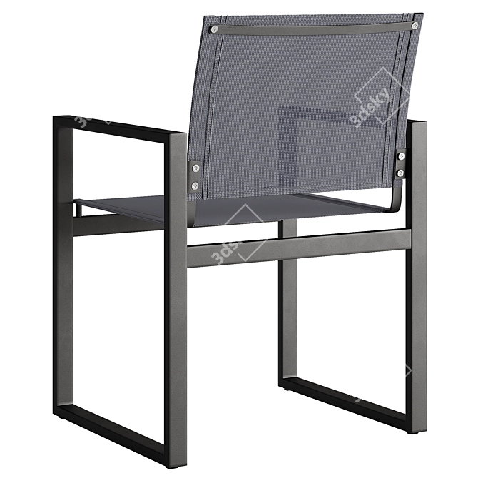 Modern Aegean Dining Armchair Set 3D model image 2