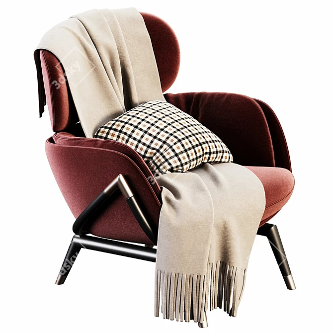 Elysia Lounge Chair | Modern Design 3D model image 6