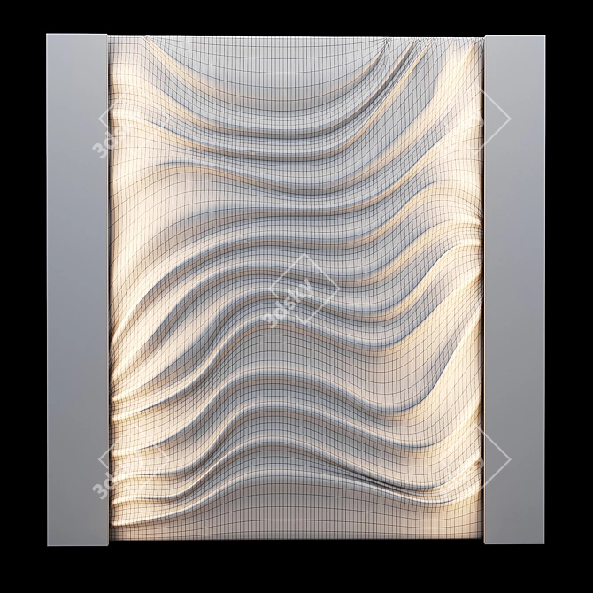 Modern 3D Wall Panel Design 3D model image 6